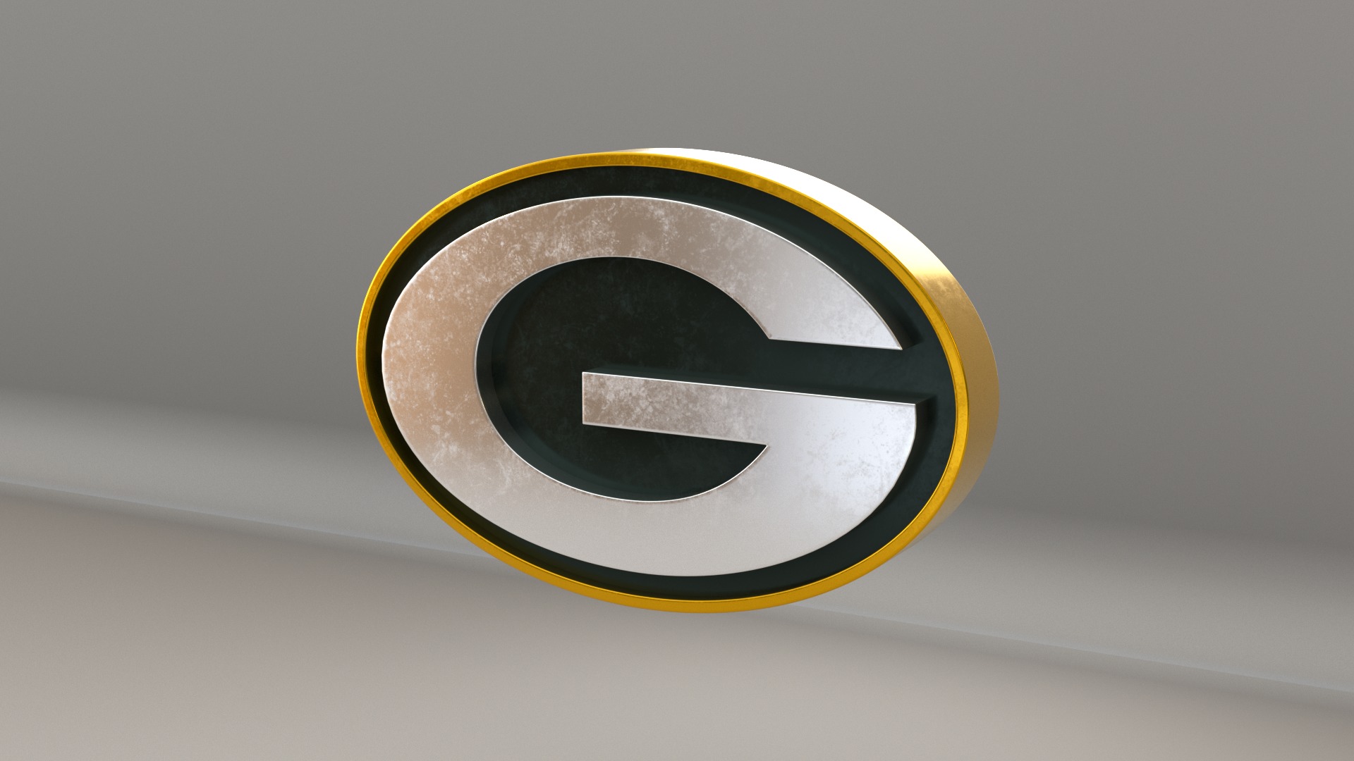 NFL GreenBay Packers Logo 3D model_2