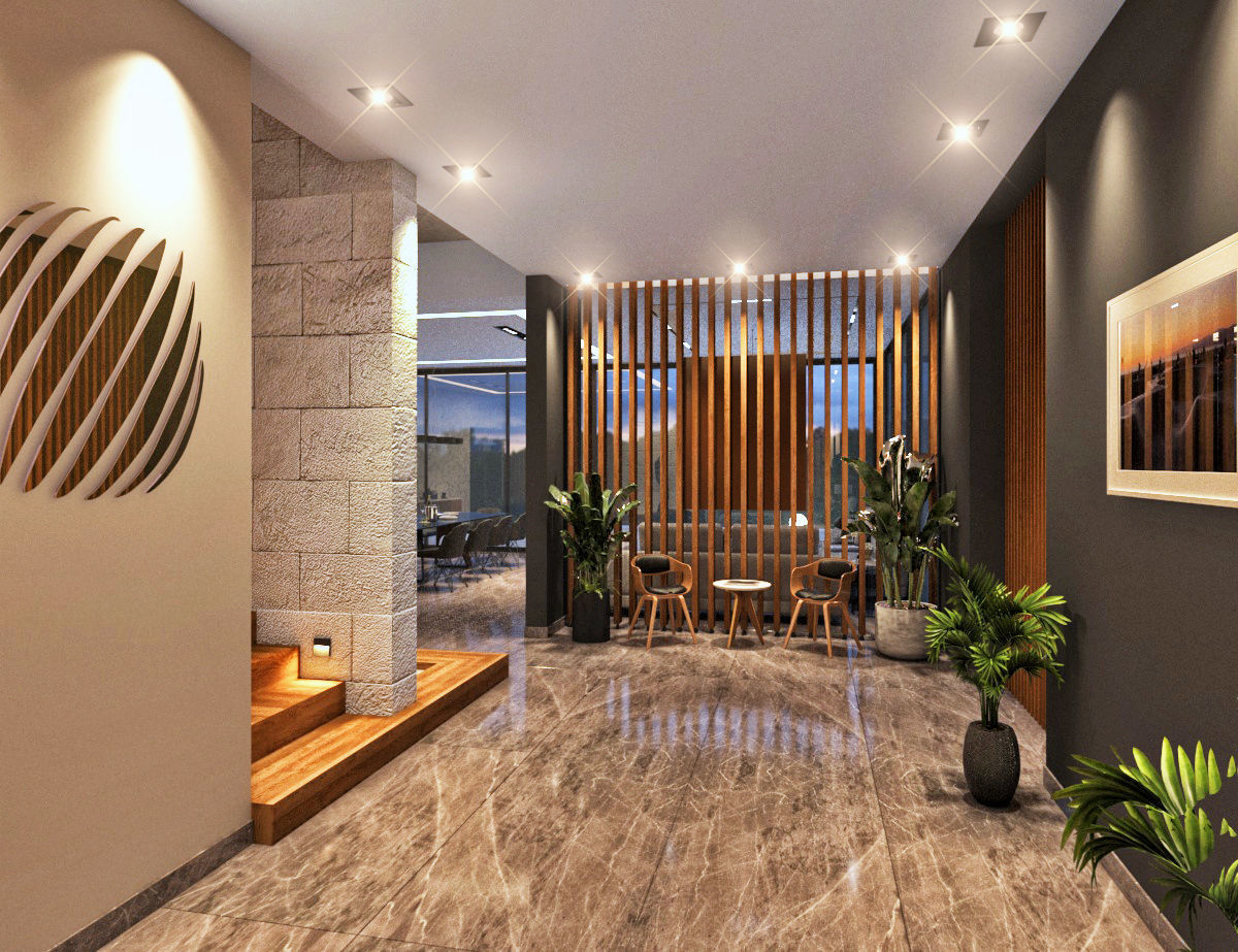 Interior Living Room Scene set 3D model_2