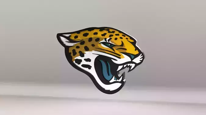 NFL Jacksonville Jaguars Logo 3D model