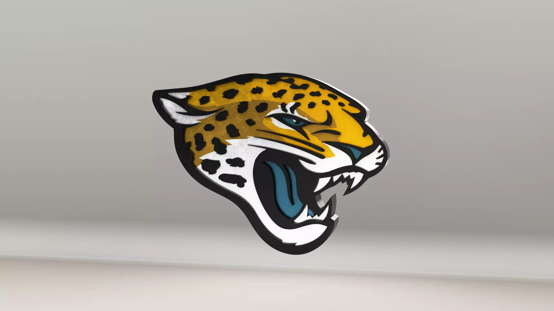 NFL Jacksonville Jaguars Logo 3D model