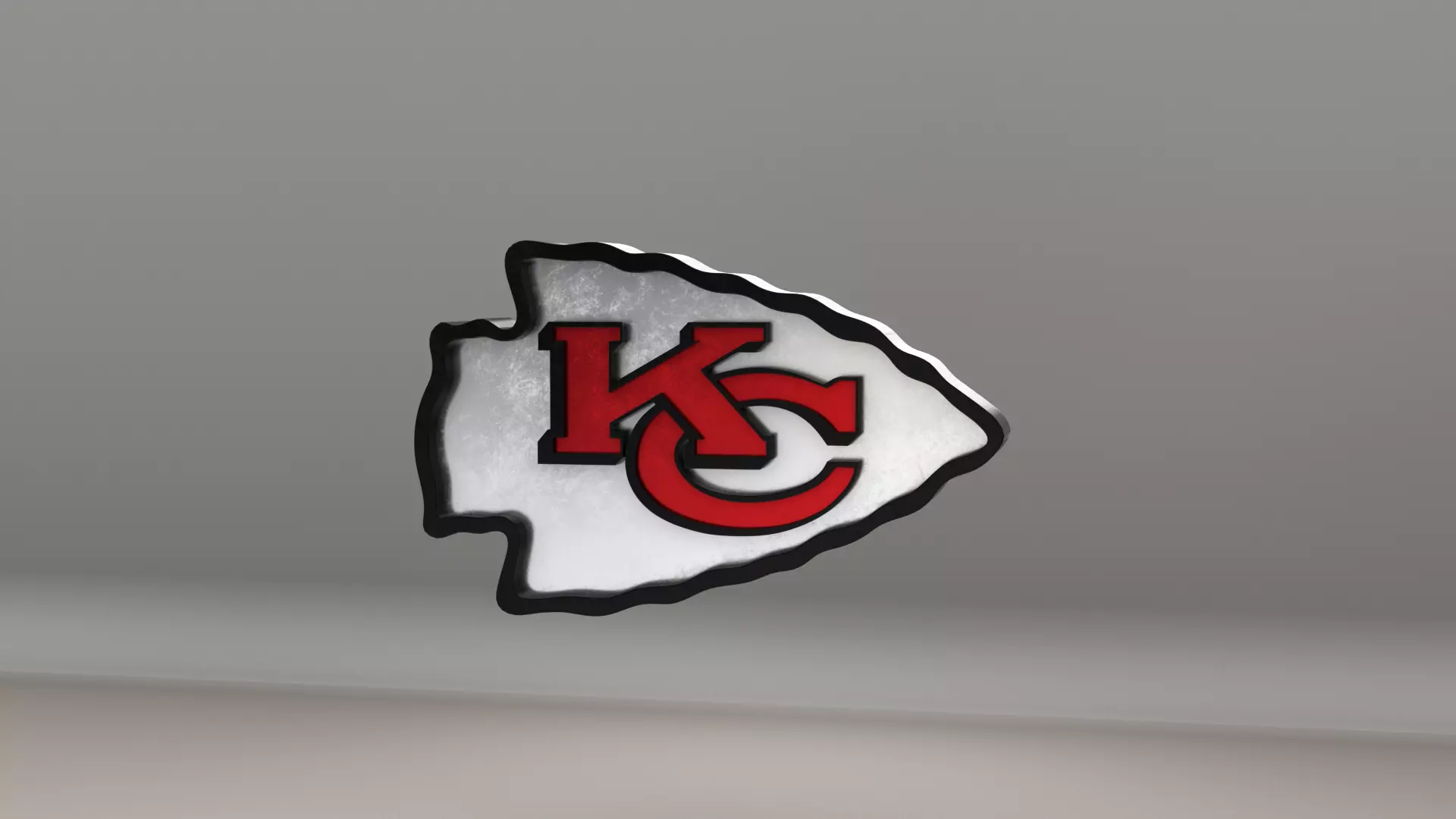 NFL Kansas City Chiefs Logo 3D model_0