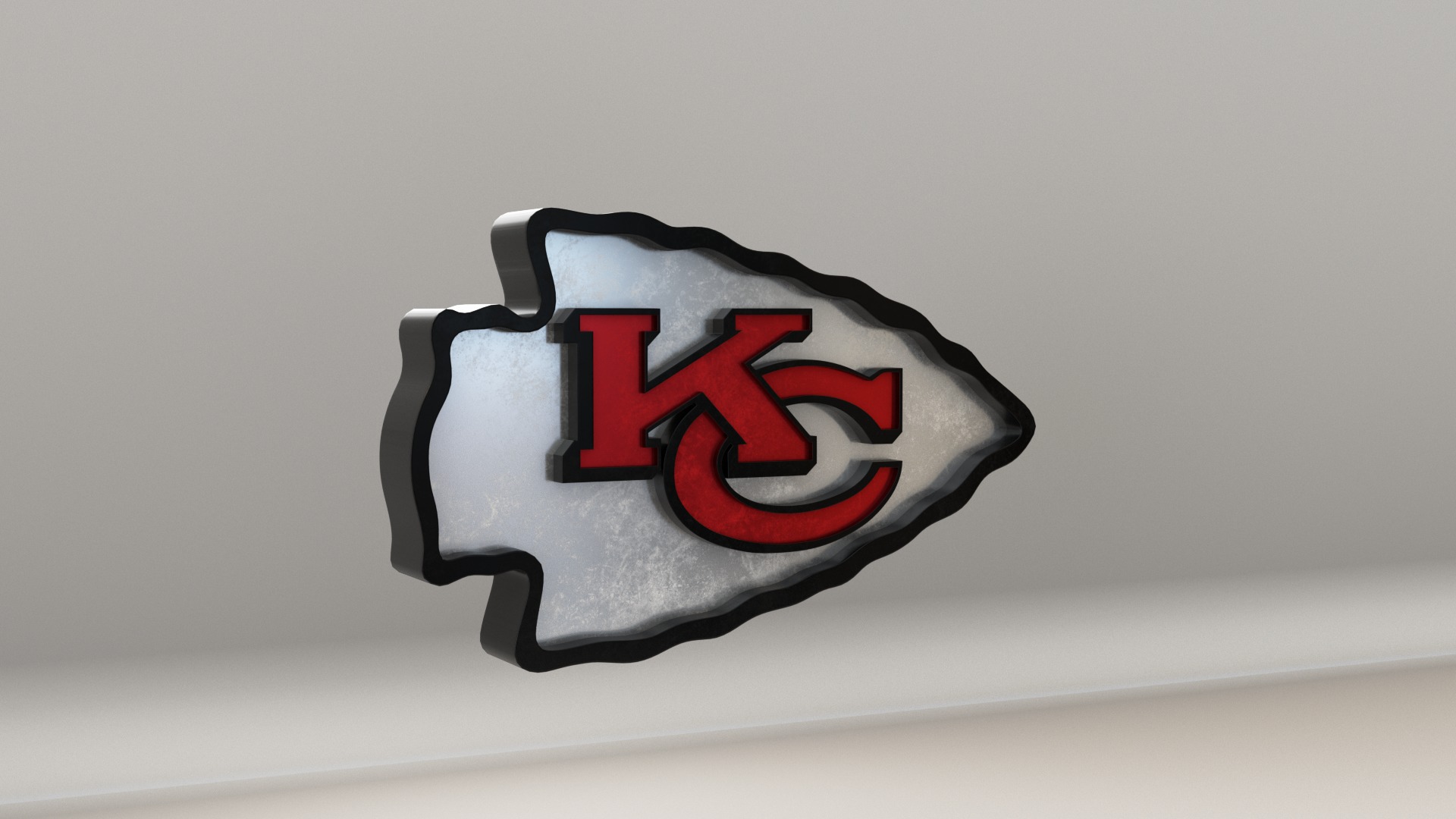 NFL Kansas City Chiefs Logo 3D model_3