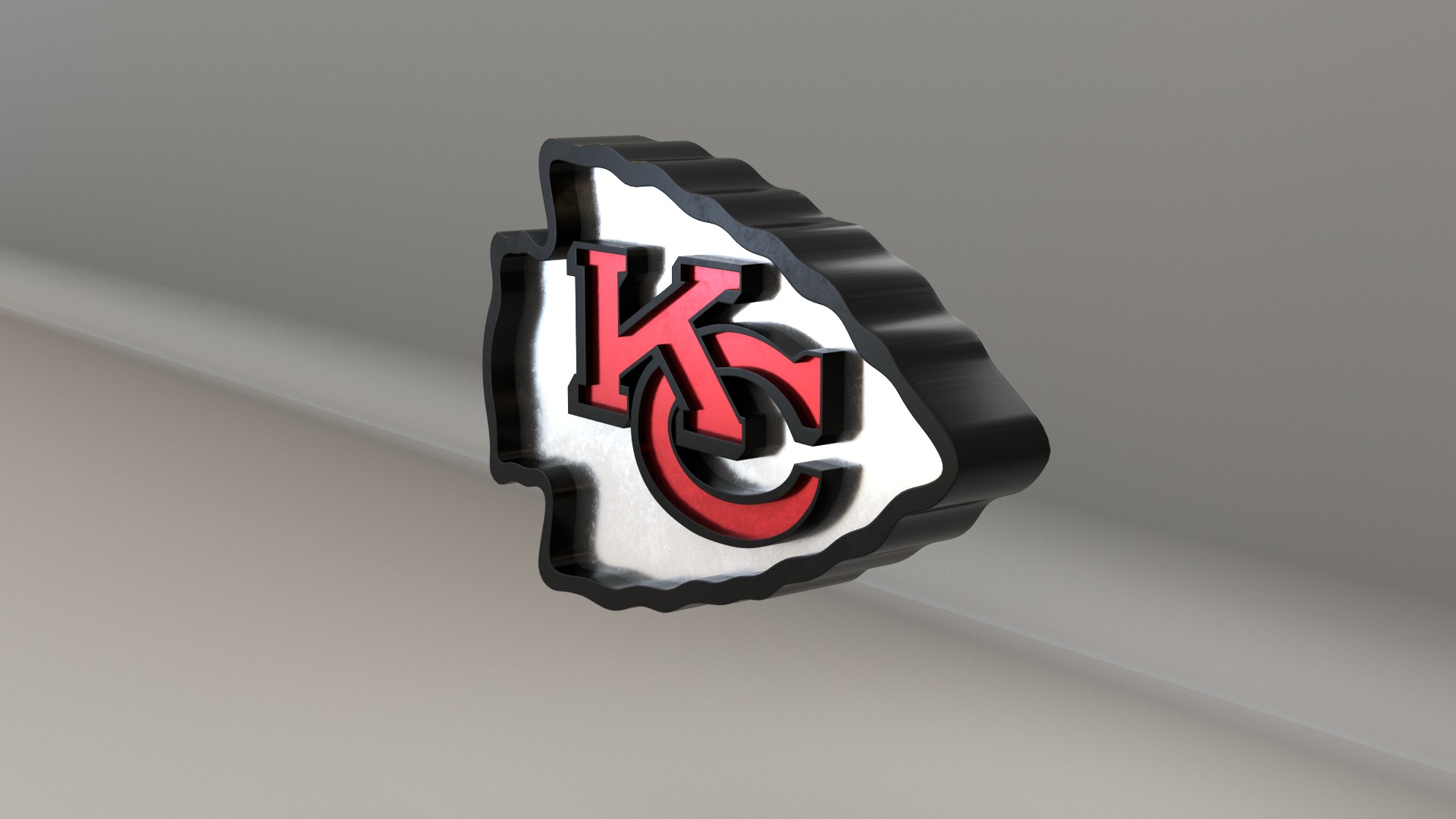 NFL Kansas City Chiefs Logo 3D model_5