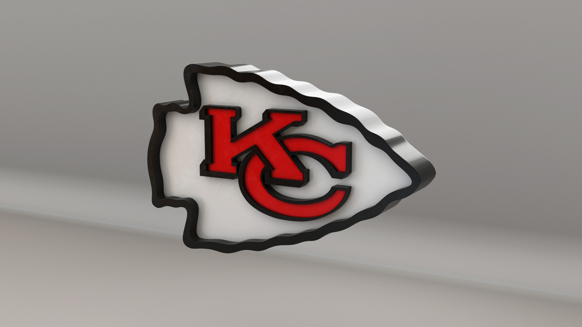 NFL Kansas City Chiefs Logo 3D model_6