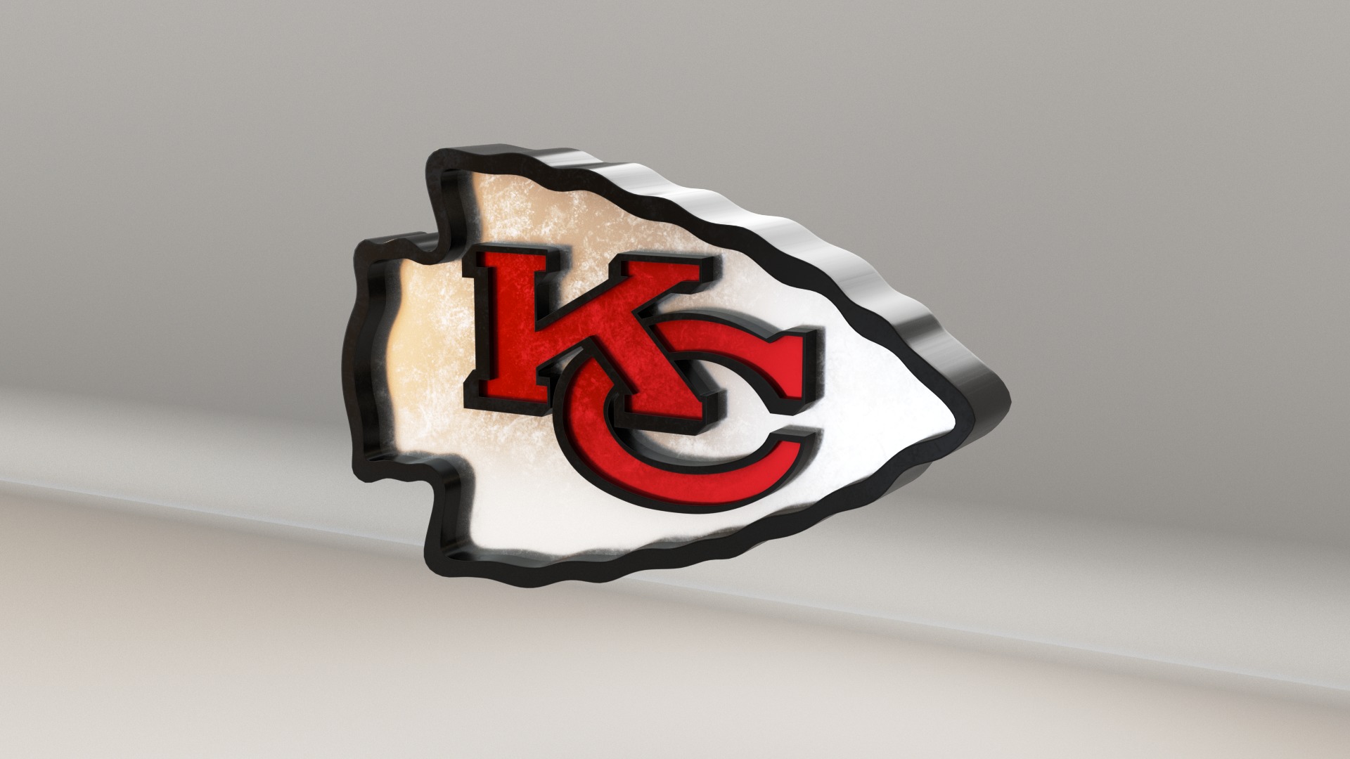 NFL Kansas City Chiefs Logo 3D model_2