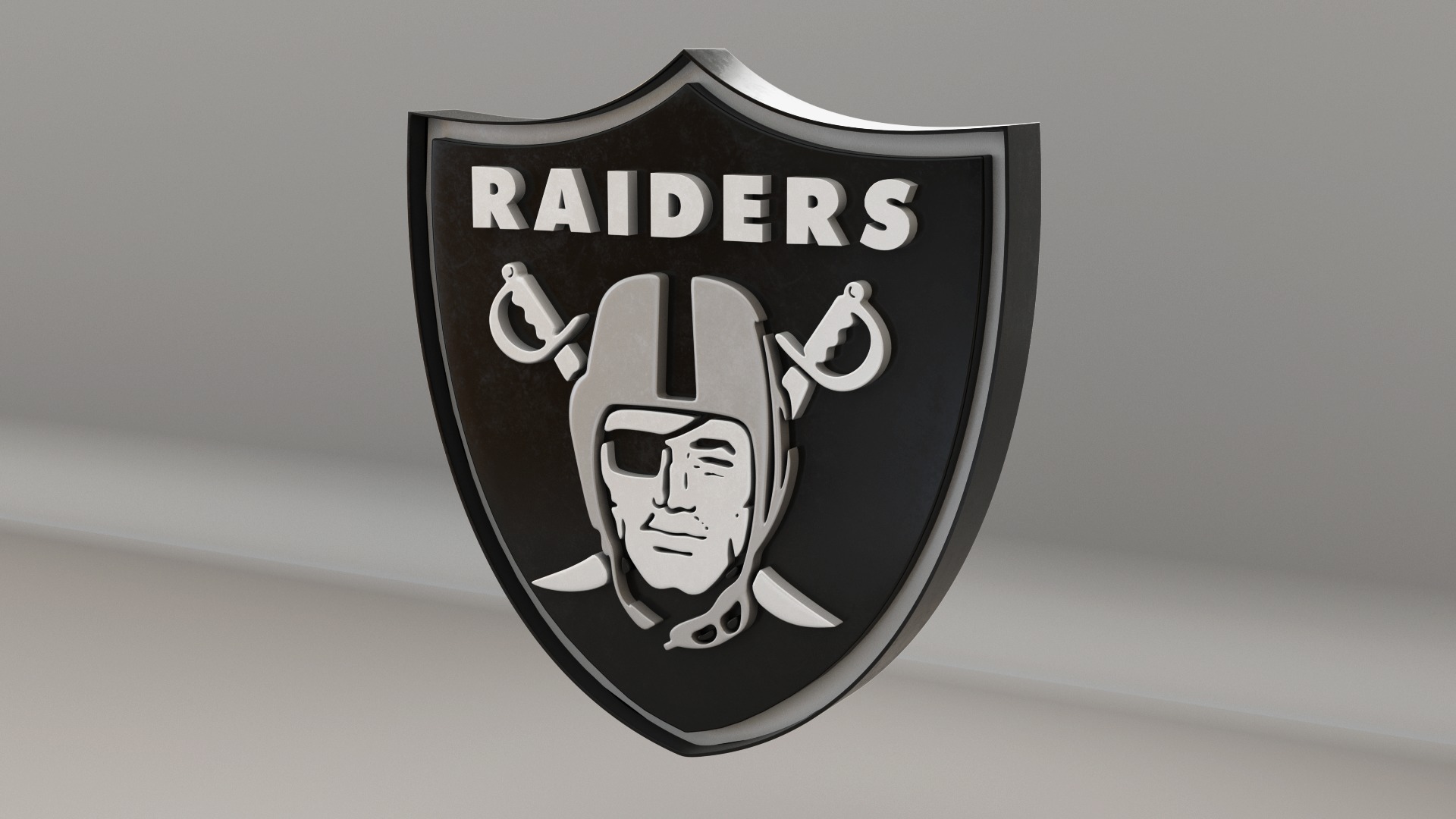 NFL Las Vegas Raiders Logo 3D model_6