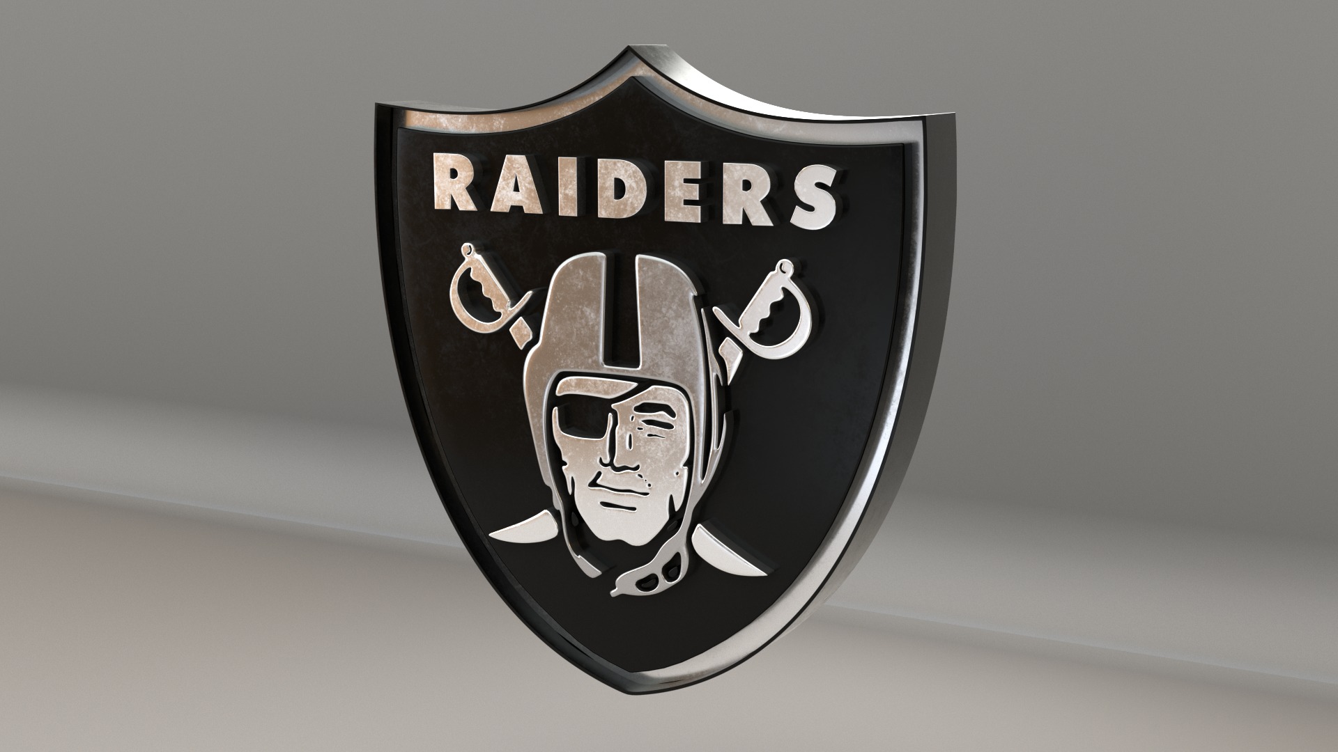 NFL Las Vegas Raiders Logo 3D model_2