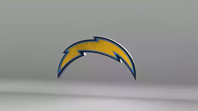 NFL Los Angeles Chargers Logo 3D model