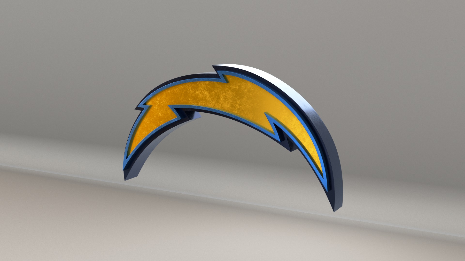NFL Los Angeles Chargers Logo 3D model_2