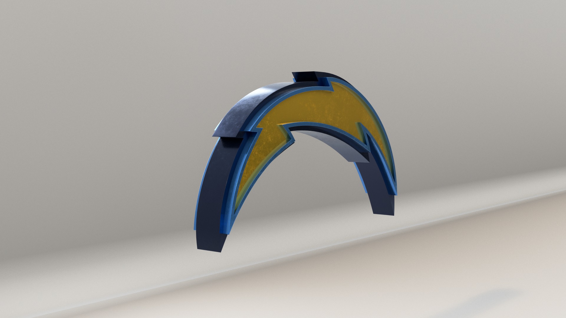 NFL Los Angeles Chargers Logo 3D model_4
