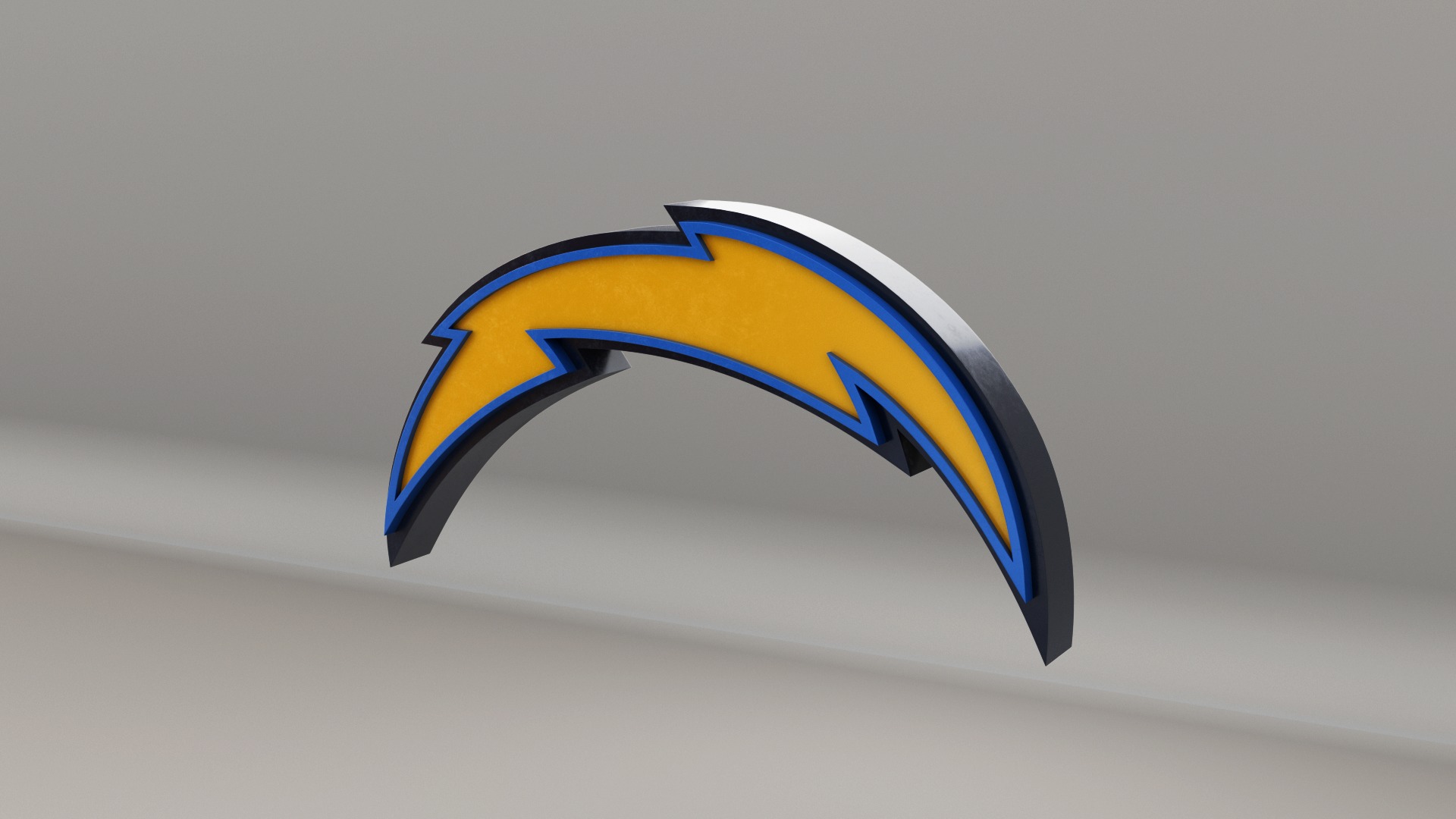 NFL Los Angeles Chargers Logo 3D model_6