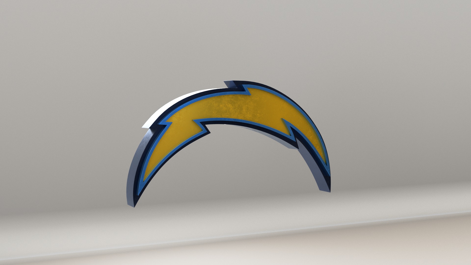 NFL Los Angeles Chargers Logo 3D model_3