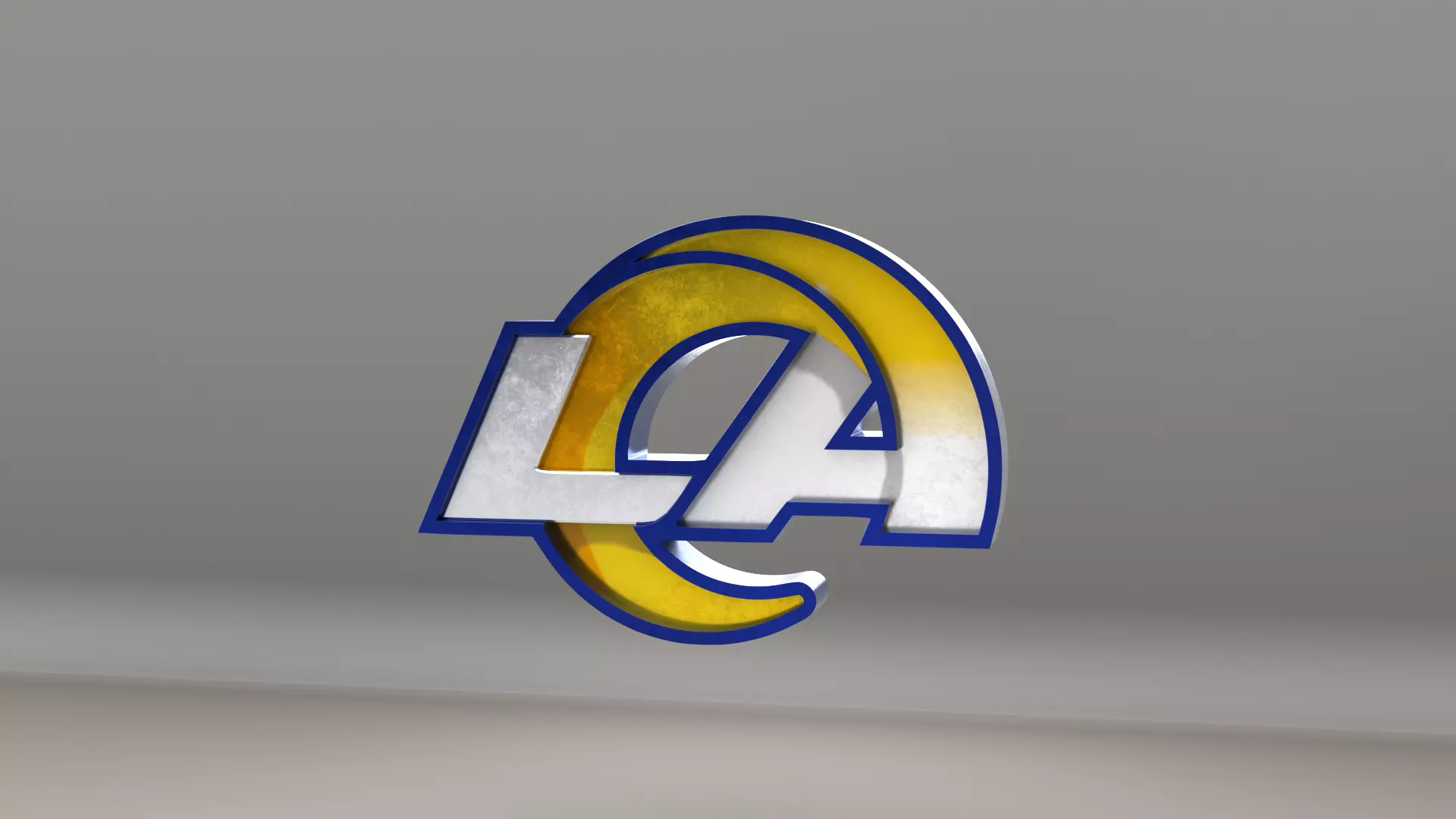NFL Los Angeles Rams Logo 3D model
