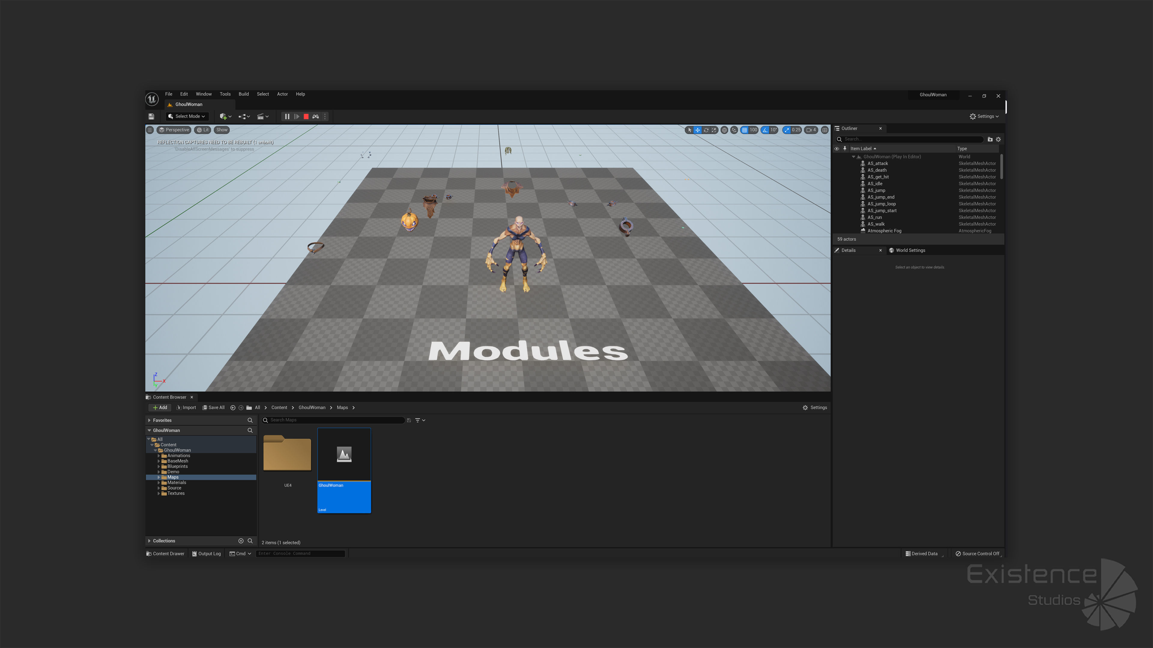 Ghoul Woman - Stylized Devils - Pumpkin Halloween Monster - 54 Low-poly 3D model_20