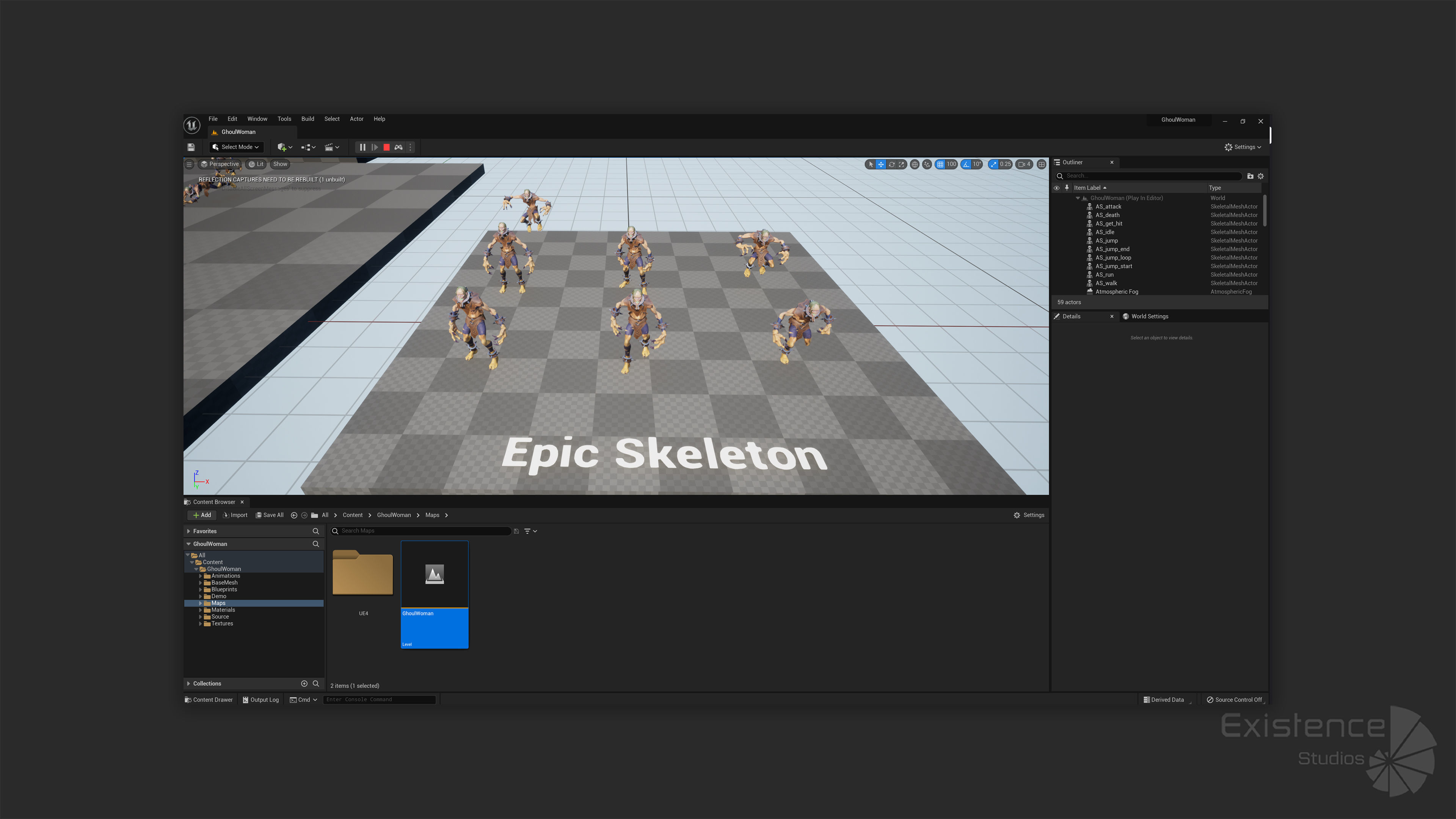 Ghoul Woman - Stylized Devils - Pumpkin Halloween Monster - 54 Low-poly 3D model_17