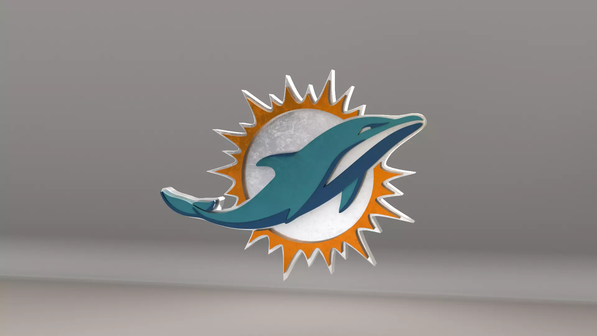 NFL Miami Dolphins Logo 3D model_0