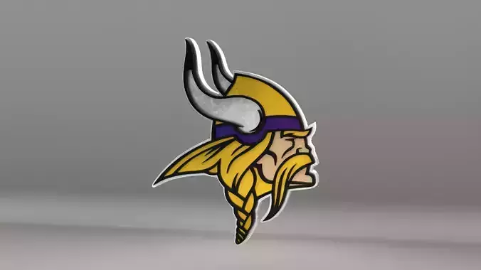 NFL Minnesota Vikings Logo 3D model