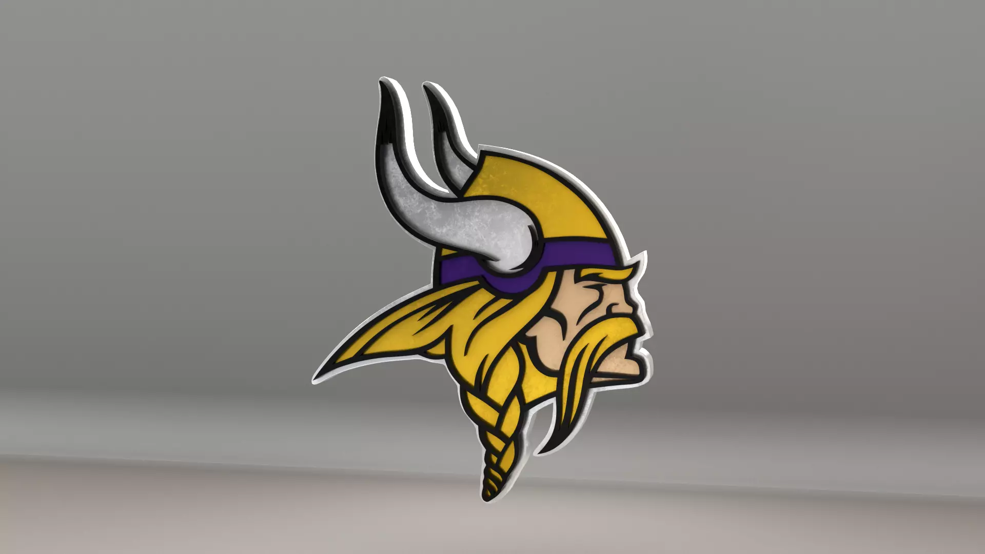NFL Minnesota Vikings Logo 3D model_0