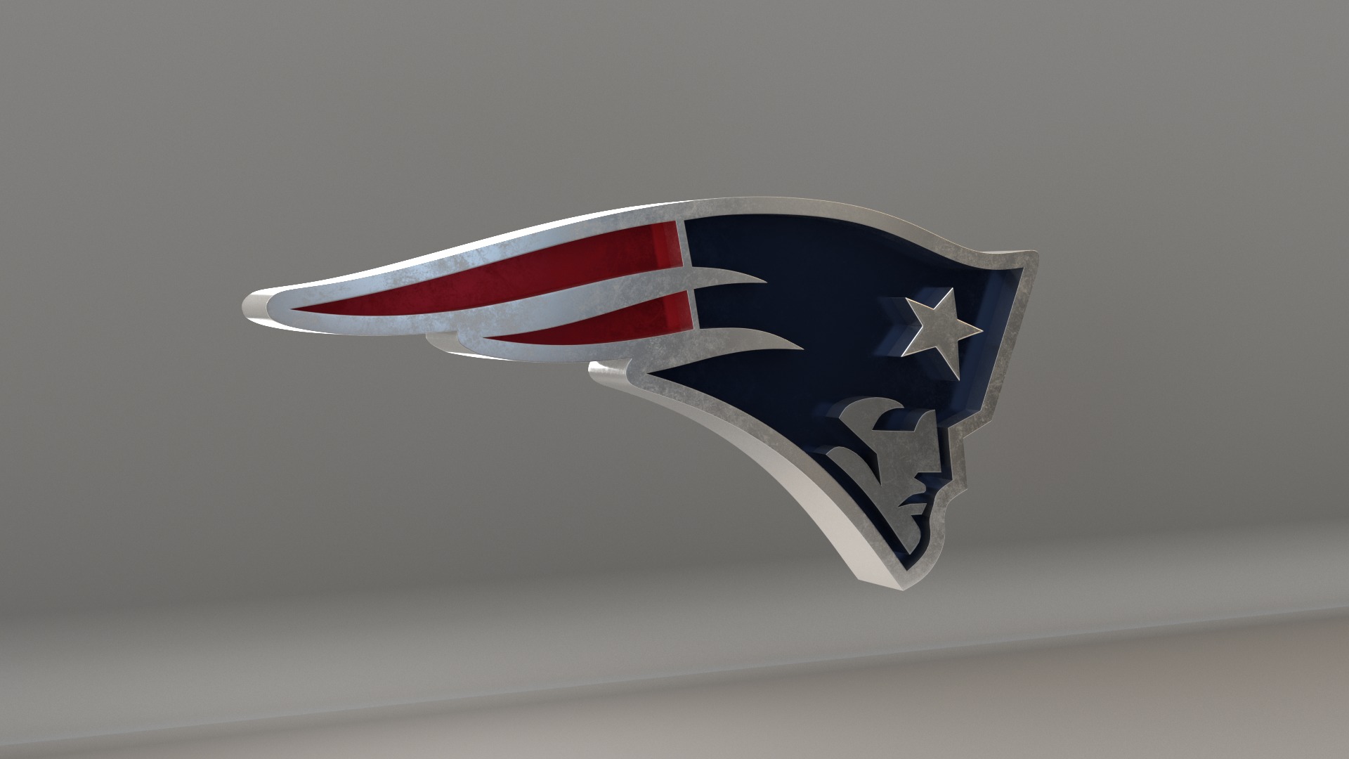 NFL New England Patriots Logo 3D model_3