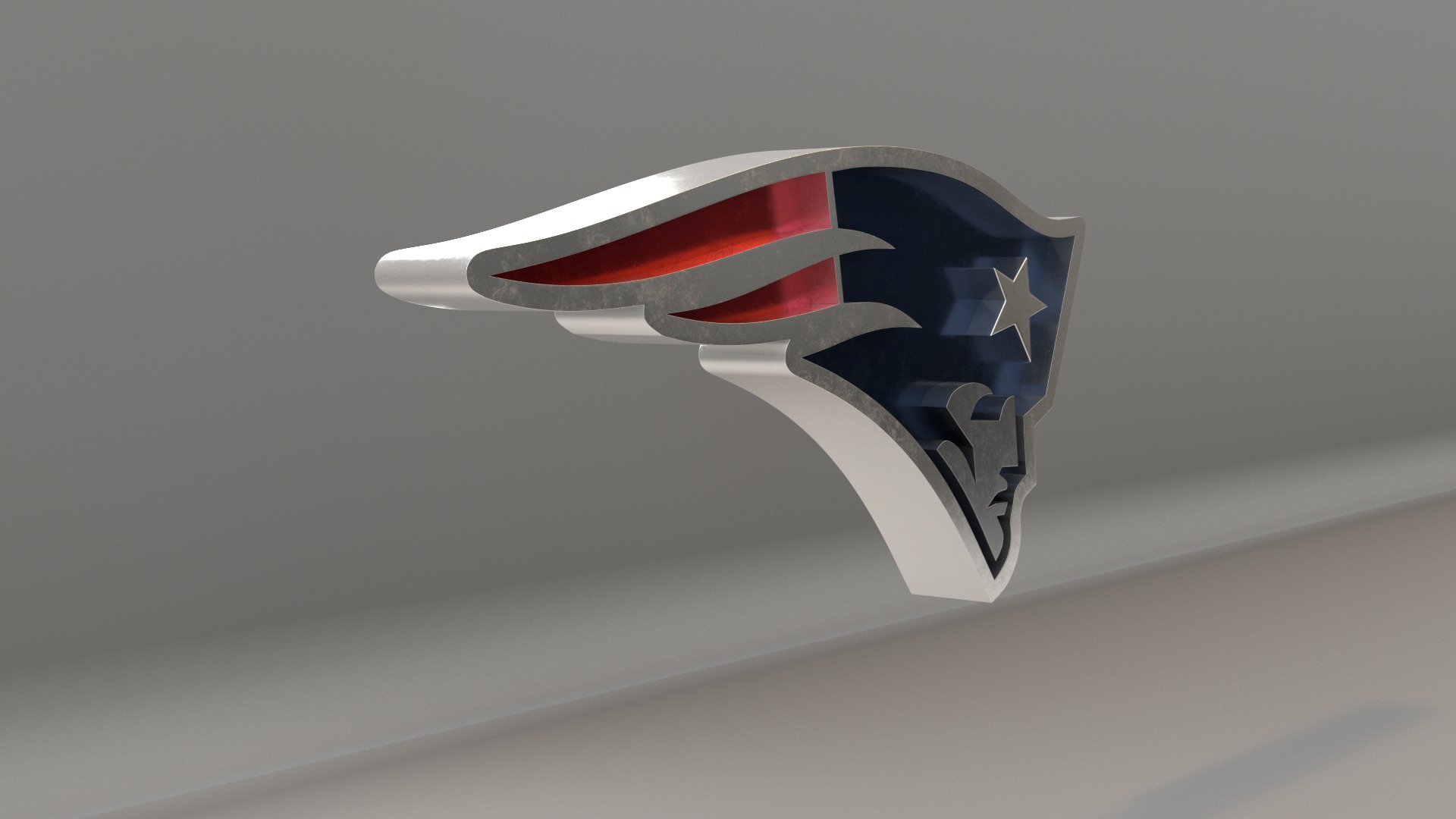 NFL New England Patriots Logo 3D model_4