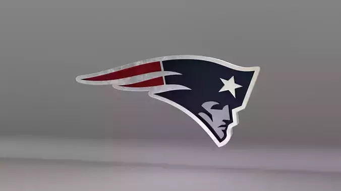 NFL New England Patriots Logo 3D model