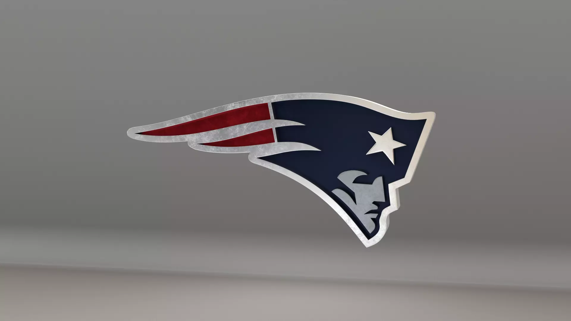 NFL New England Patriots Logo 3D model_0