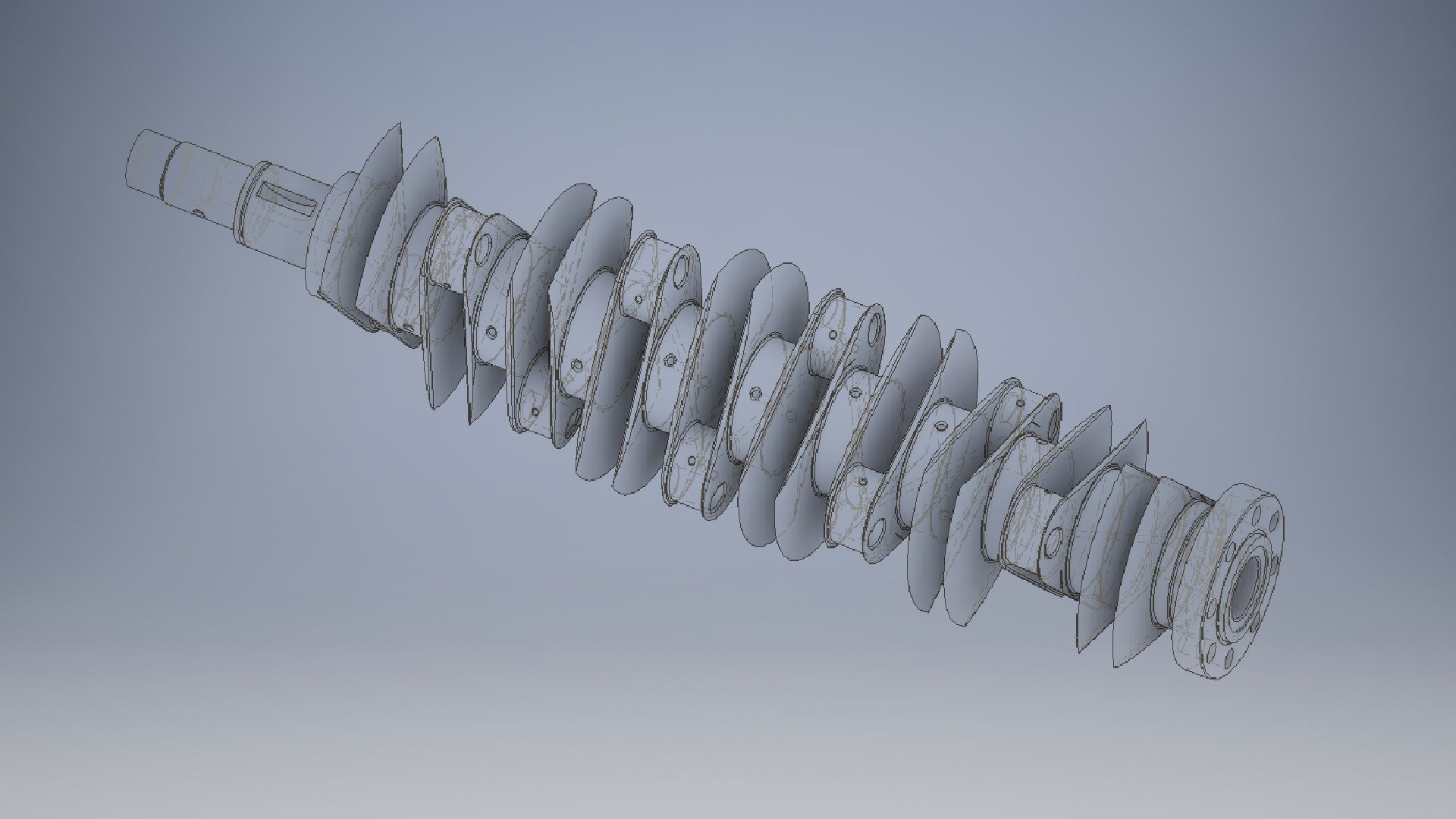 Crankshaft 10 Transverse 3D model_11