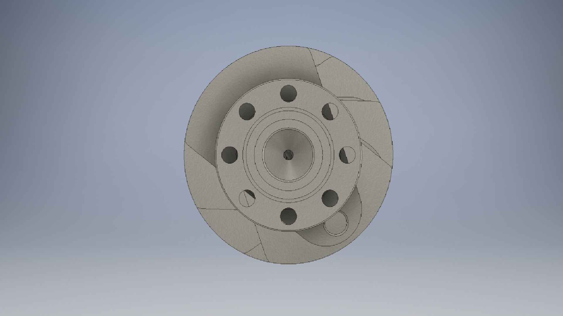 Crankshaft 10 Transverse 3D model_3