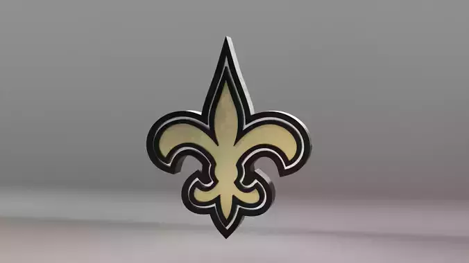 NFL New Orleans Saints Logo 3D model