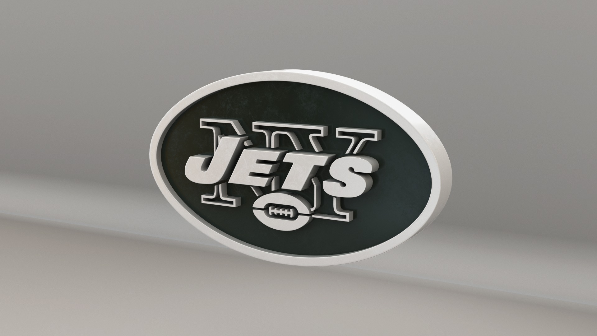 NFL New York Jets Logo 3D model_6