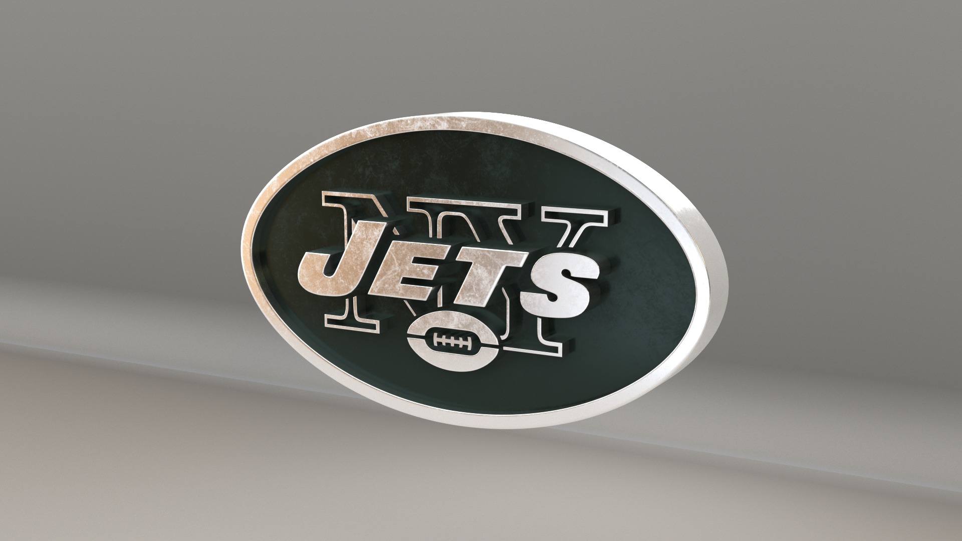 NFL New York Jets Logo 3D model_2