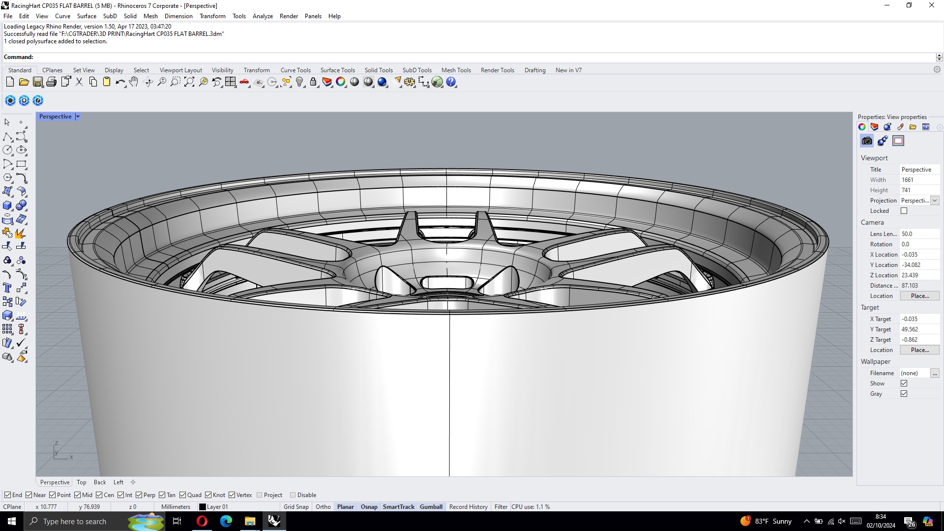 Racing Hart CP035 3D Print 1-24 Scale  3D print model_9