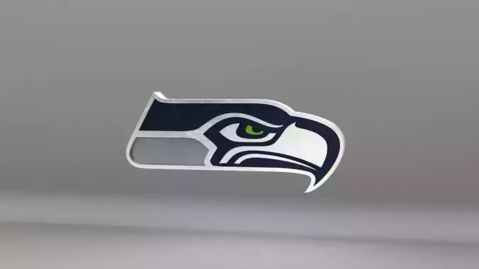 NFL Seatle Seahawks Logo 3D model