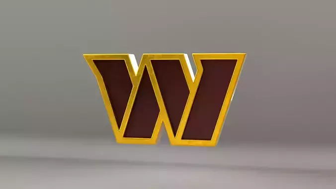 NFL Washington Commanders Logo 3D model