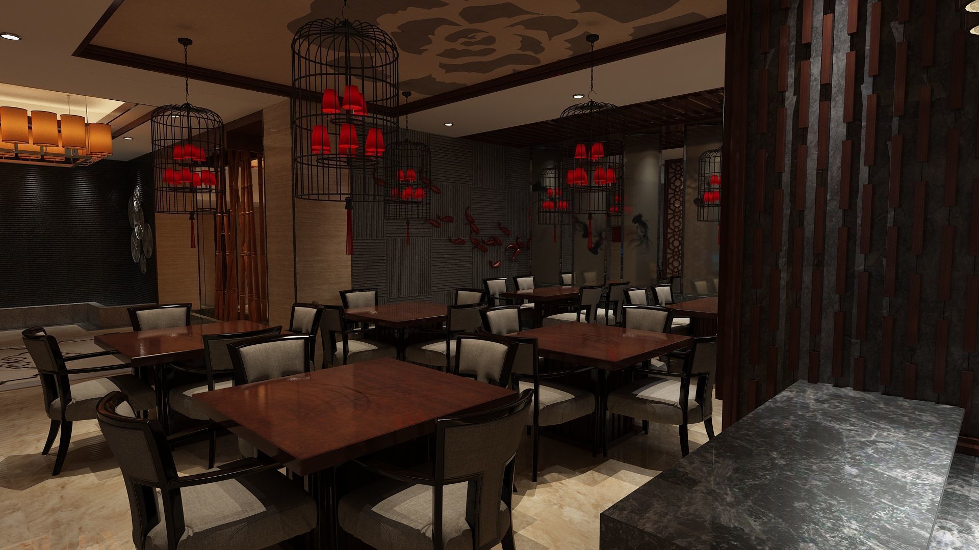 Restaurant 3 3D model_5
