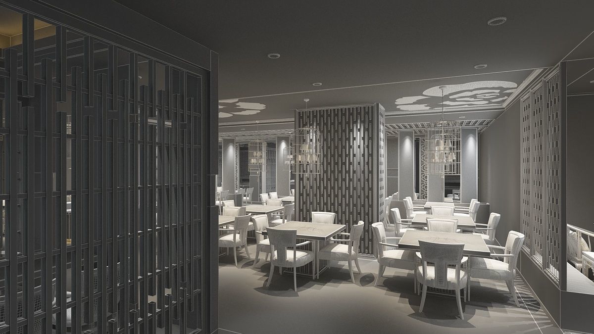 Restaurant 3 3D model_19