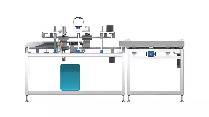 Box glue and sealing machine 3D design model