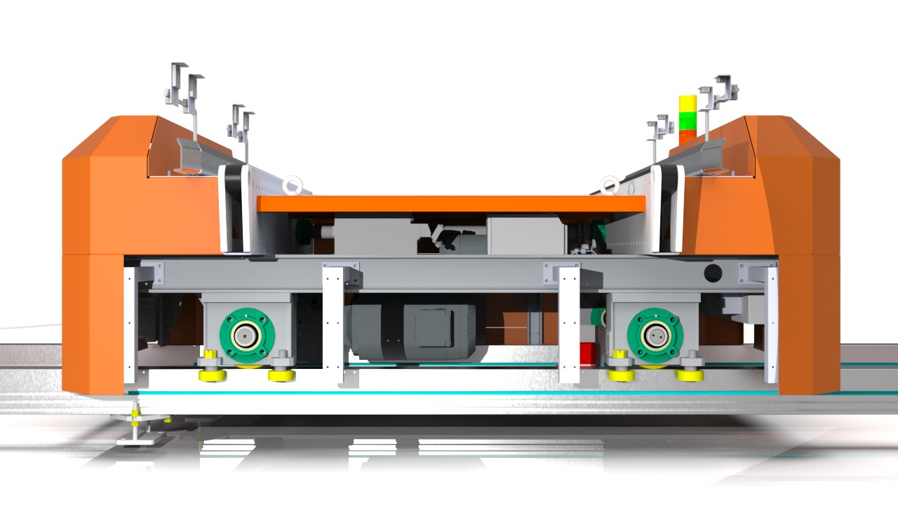 3D design of the RGV Rail Guided Vehicle 3D model 3D model_2