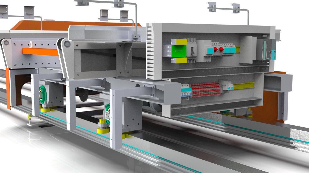 3D design of the RGV Rail Guided Vehicle 3D model 3D model_3