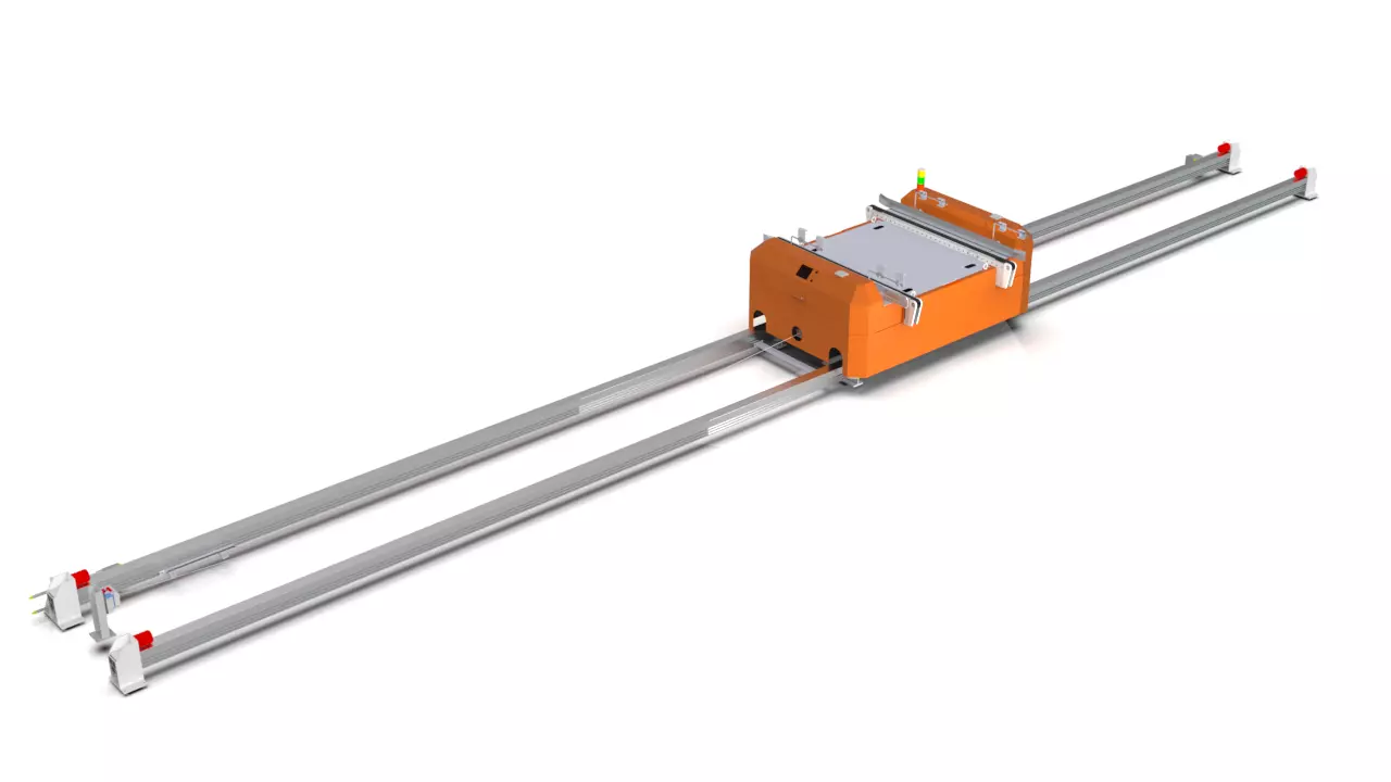 3D design of the RGV Rail Guided Vehicle 3D model 3D model_0