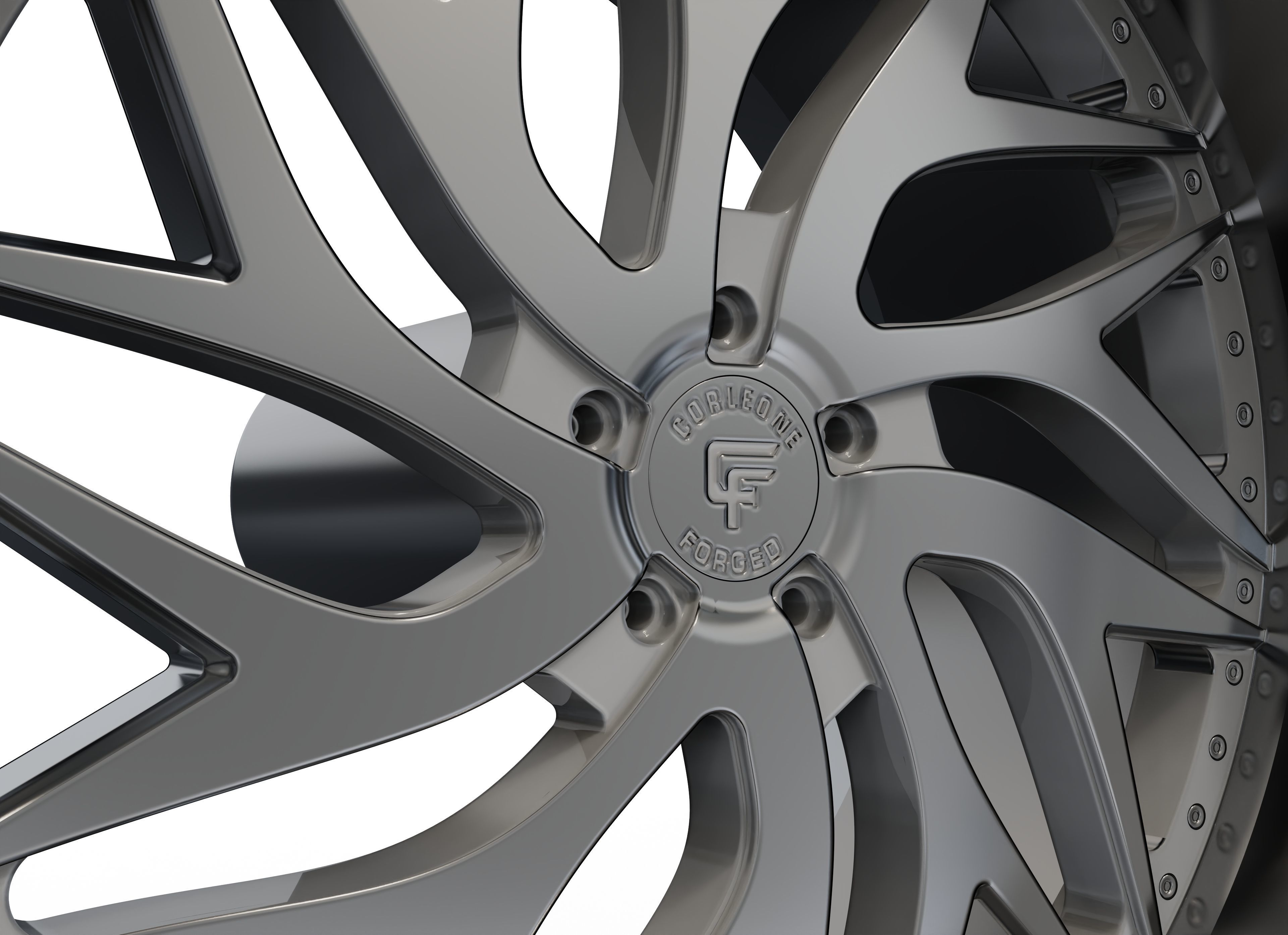 corleone MANGANO wheel 3D print model_3