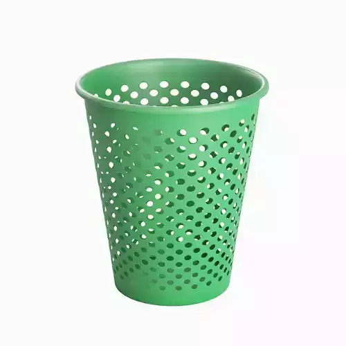 Plastic Trash Bin 02 3D model