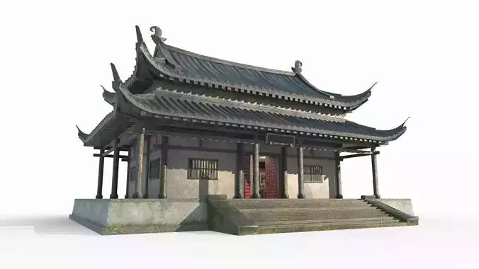 Asian Ancient Architecture Court