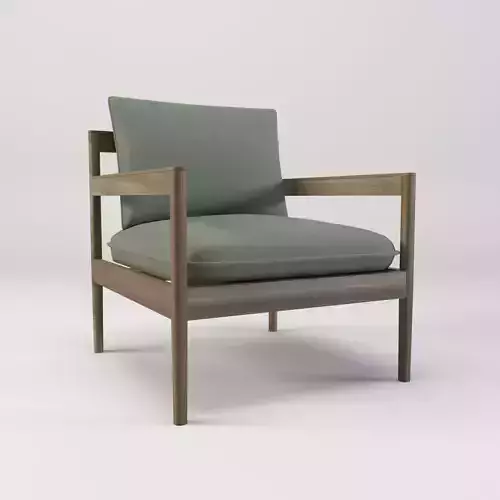wooden lounge chair