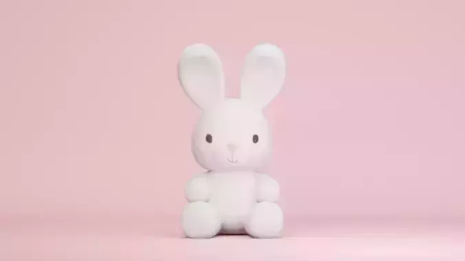 Fluff rabbit doll