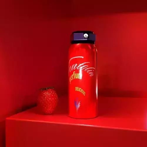 Strawberry-Themed Perfume Bottle 3D Model