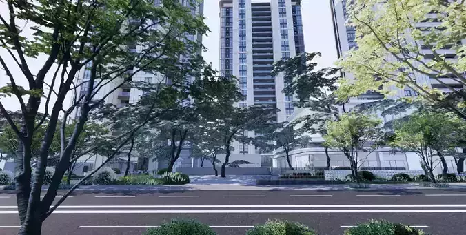 Commercial along the street