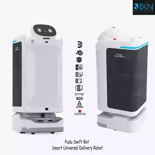 Delivery Robot Pudu Swift Bot Smart  3D model