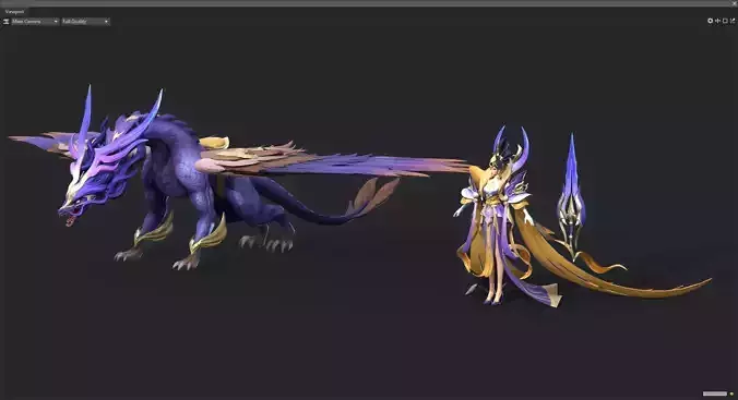 the Queen Low-poly 3D model