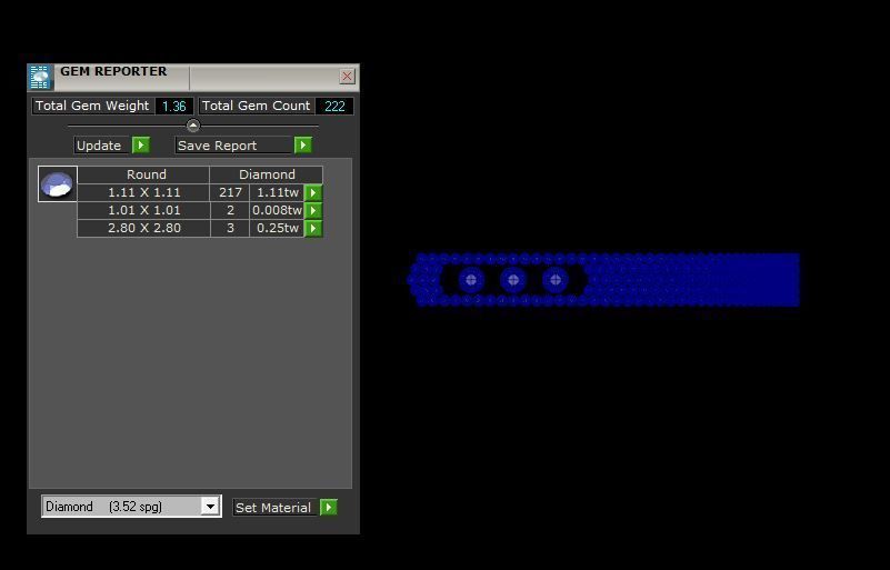 Messika Bracelet Jewelry Gold 3D print model_4